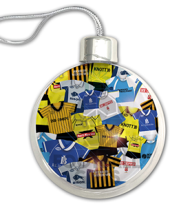 Burton Albion Jumbo Christmas Bauble Retro Kit Mash Christmas Tree Decoration - Image 3