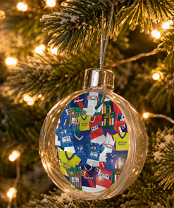 Carlisle Utd Jumbo Christmas Bauble Retro Kit Mash Christmas Tree Decoration - Image 2