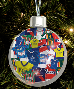 Carlisle Utd Jumbo Christmas Bauble Retro Kit Mash Christmas Tree Decoration