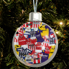 Cheltenham Town Jumbo Christmas Bauble Retro Kit Mash Christmas Tree Decoration