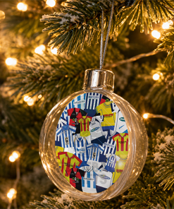 Colchester Utd Jumbo Christmas Bauble Retro Kit Mash Christmas Tree Decoration - Image 2