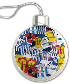 Colchester Utd Jumbo Christmas Bauble Retro Kit Mash Christmas Tree Decoration - Image 3