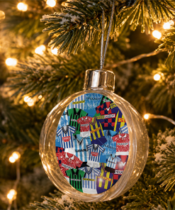 Coventry City Jumbo Christmas Bauble Retro Kit Mash Christmas Tree Decoration - Image 2