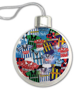 Coventry City Jumbo Christmas Bauble Retro Kit Mash Christmas Tree Decoration - Image 3
