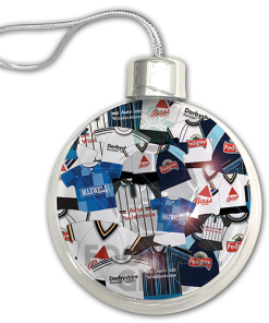 Derby County Jumbo Christmas Bauble Retro Kit Mash Christmas Tree Decoration - Image 3