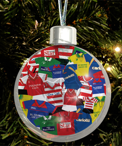 Doncaster Rovers Jumbo Christmas Bauble Retro Kit Mash Christmas Tree Decoration
