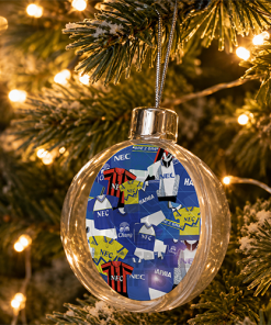 Everton Jumbo Christmas Bauble Retro Kit Mash Christmas Tree Decoration - Image 2