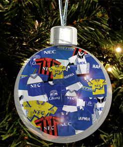Everton Jumbo Christmas Bauble Retro Kit Mash Christmas Tree Decoration