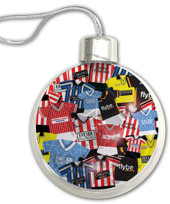 Exeter City Jumbo Christmas Bauble Retro Kit Mash Christmas Tree Decoration - Image 3