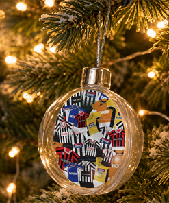 Grimsby Town Jumbo Christmas Bauble Retro Kit Mash Christmas Tree Decoration - Image 2