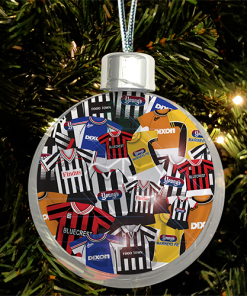Grimsby Town Jumbo Christmas Bauble Retro Kit Mash Christmas Tree Decoration