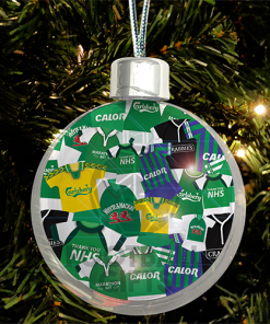 Hibernian Jumbo Christmas Bauble Retro Kit Mash Christmas Tree Decoration