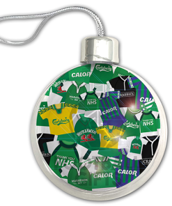 Hibernian Jumbo Christmas Bauble Retro Kit Mash Christmas Tree Decoration - Image 3