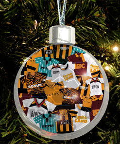 Hull City Jumbo Christmas Bauble Retro Kit Mash Christmas Tree Decoration