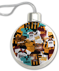 Hull City Jumbo Christmas Bauble Retro Kit Mash Christmas Tree Decoration - Image 3