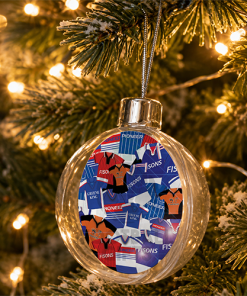Ipswich Town Jumbo Christmas Bauble Retro Kit Mash Christmas Tree Decoration - Image 2