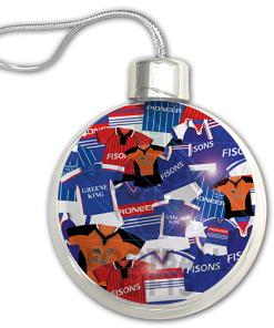 Ipswich Town Jumbo Christmas Bauble Retro Kit Mash Christmas Tree Decoration - Image 3