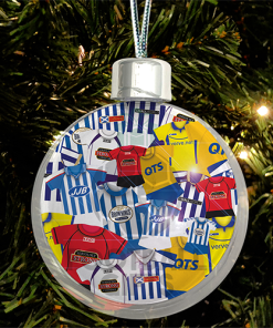 Kilmarnock Jumbo Christmas Bauble Retro Kit Mash Christmas Tree Decoration