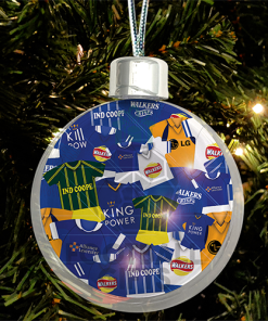 Leicester City Jumbo Christmas Bauble Retro Kit Mash Christmas Tree Decoration