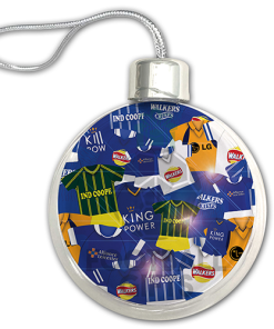 Leicester City Jumbo Christmas Bauble Retro Kit Mash Christmas Tree Decoration - Image 3