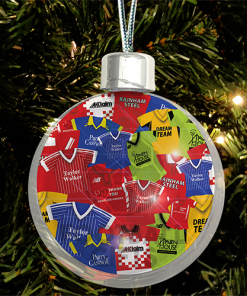 Leyton Orient Jumbo Christmas Bauble Retro Kit Mash Christmas Tree Decoration