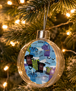 Man City Jumbo Christmas Bauble Retro Kit Mash Christmas Tree Decoration - Image 2