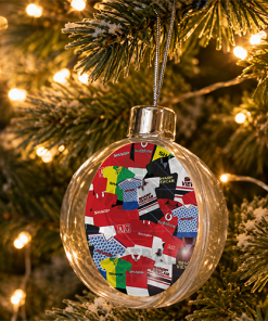 Man Utd Jumbo Christmas Bauble Retro Kit Mash Christmas Tree Decoration - Image 2