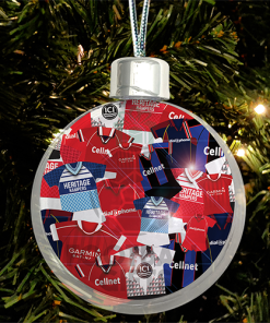 Middlesbrough Jumbo Christmas Bauble Retro Kit Mash Christmas Tree Decoration