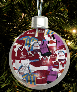 Northampton Town Jumbo Christmas Bauble Retro Kit Mash Christmas Tree Decoration