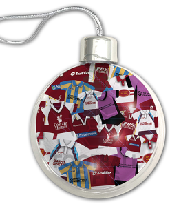 Northampton Town Jumbo Christmas Bauble Retro Kit Mash Christmas Tree Decoration - Image 3