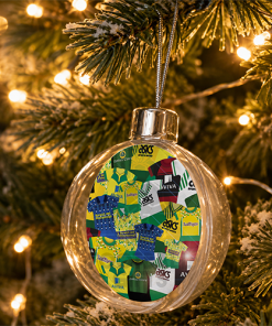 Norwich City Jumbo Christmas Bauble Retro Kit Mash Christmas Tree Decoration - Image 2