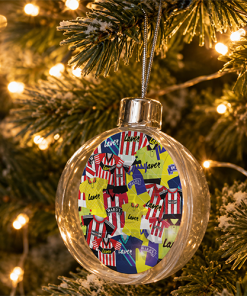 Sheffield United Jumbo Christmas Bauble Retro Kit Mash Christmas Tree Decoration - Image 2
