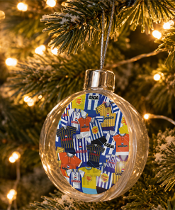 Sheffield Wednesday Jumbo Christmas Bauble Retro Kit Mash Christmas Tree Decoration - Image 2