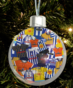 Sheffield Wednesday Jumbo Christmas Bauble Retro Kit Mash Christmas Tree Decoration