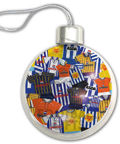 Sheffield Wednesday Jumbo Christmas Bauble Retro Kit Mash Christmas Tree Decoration - Image 3