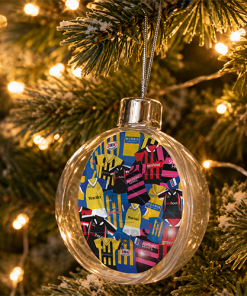 Shrewsbury Town Jumbo Christmas Bauble Retro Kit Mash Christmas Tree Decoration - Image 2