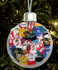 Stevenage Jumbo Christmas Bauble Retro Kit Mash Christmas Tree Decoration