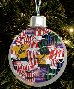 Stoke City Jumbo Christmas Bauble Retro Kit Mash Christmas Tree Decoration