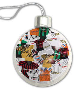 Swansea City Jumbo Christmas Bauble Retro Kit Mash Christmas Tree Decoration - Image 3