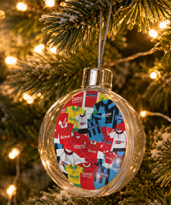 Swindon Town Jumbo Christmas Bauble Retro Kit Mash Christmas Tree Decoration - Image 2