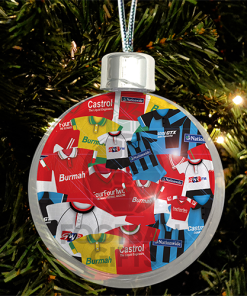 Swindon Town Jumbo Christmas Bauble Retro Kit Mash Christmas Tree Decoration