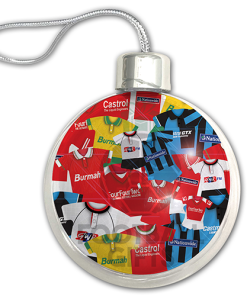 Swindon Town Jumbo Christmas Bauble Retro Kit Mash Christmas Tree Decoration - Image 3