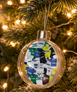 Tranmere Rovers Jumbo Christmas Bauble Retro Kit Mash Christmas Tree Decoration - Image 2