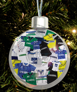 Tranmere Rovers Jumbo Christmas Bauble Retro Kit Mash Christmas Tree Decoration