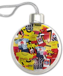 Watford Jumbo Christmas Bauble Retro Kit Mash Christmas Tree Decoration - Image 3