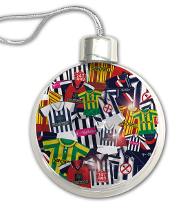 West Brom Jumbo Christmas Bauble Retro Kit Mash Christmas Tree Decoration - Image 3