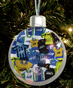 Wigan Athletic Jumbo Christmas Bauble Retro Kit Mash Christmas Tree Decoration
