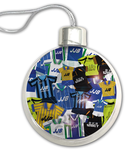 Wigan Athletic Jumbo Christmas Bauble Retro Kit Mash Christmas Tree Decoration - Image 3