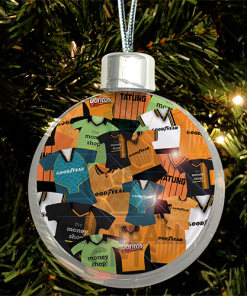 Wolves Jumbo Christmas Bauble Retro Kit Mash Christmas Tree Decoration