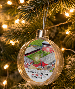 Aberdeen Around The Grounds Stadium Jumbo Christmas Bauble Tree Decoration - Image 2